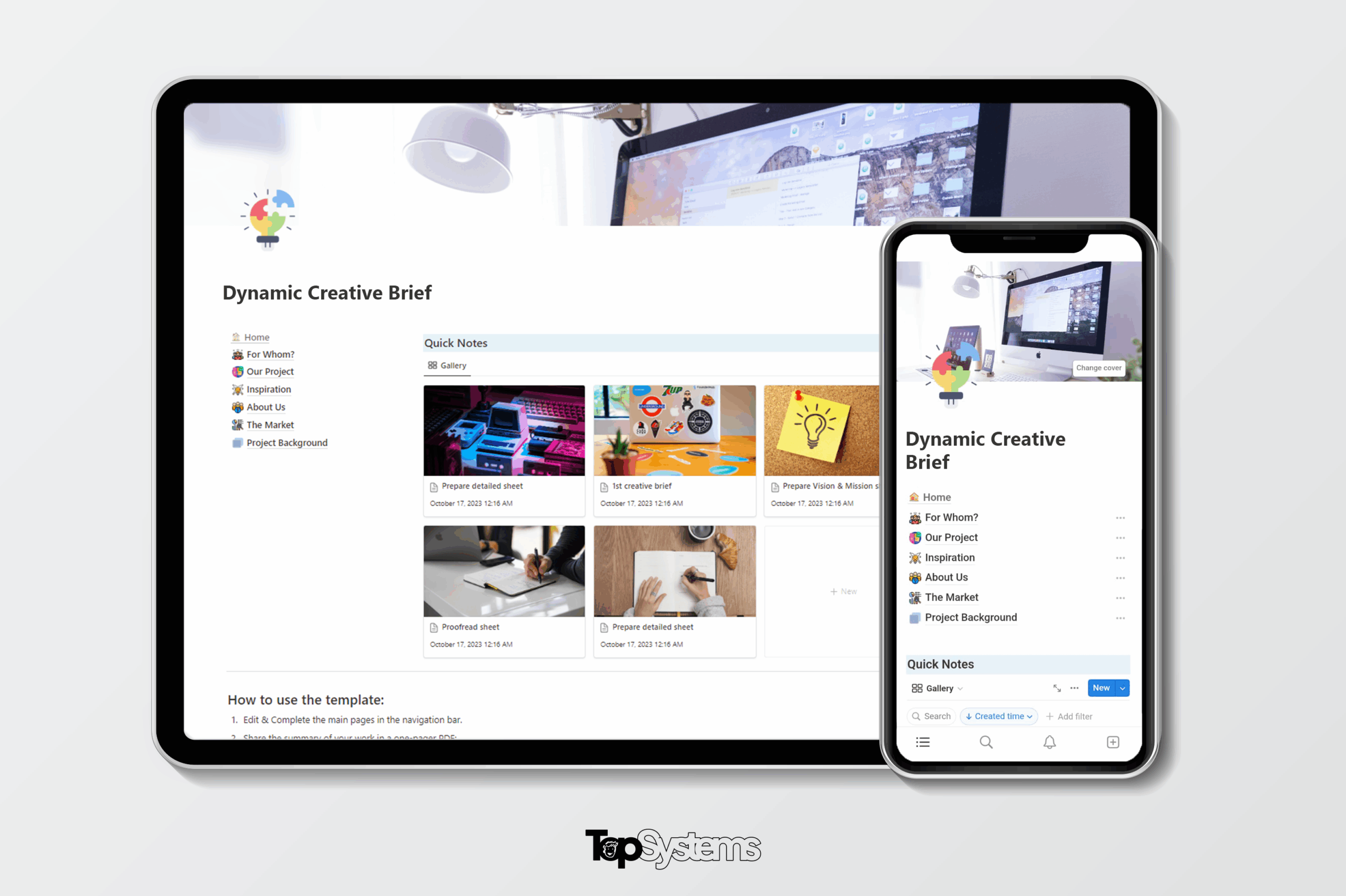 Dynamic Creative Brief Template